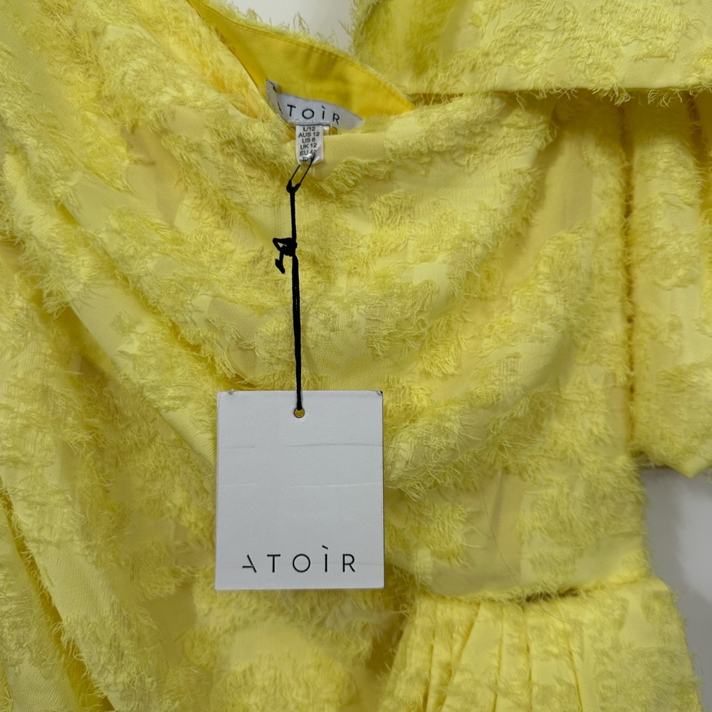 Atoir Guiding Light Dress Yellow Bow Detail - Picture 5 of 5